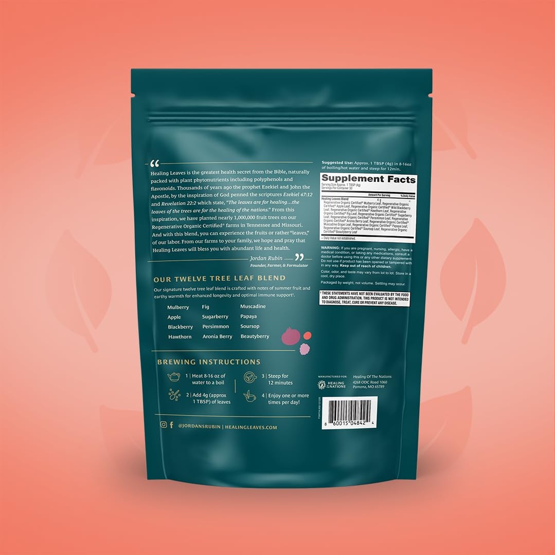 Healing Leaves, Longevity Blend Loose-Leaf Tea- 30 Servings
