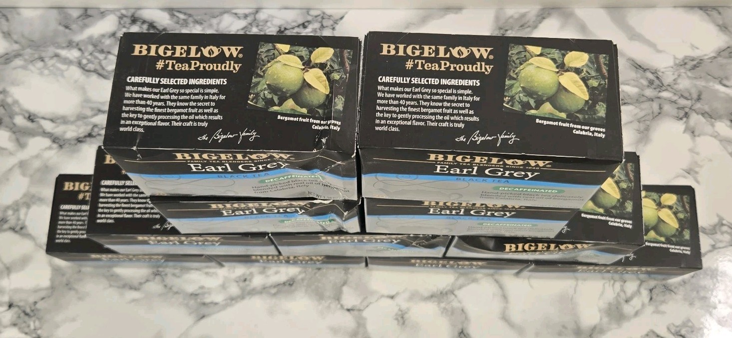 (LOT OF 11 BOXES) Bigelow Earl Grey Decaffeinated Black Tea (220 Tea Bags Total)