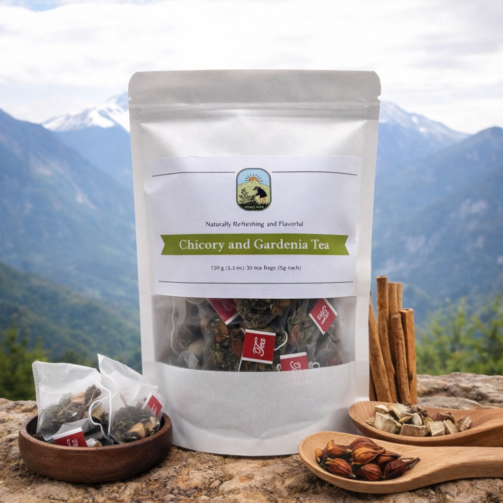Relaxing Yoga Herbal Tea Chicory Gardenia Caffeine-Free Kidney Support
