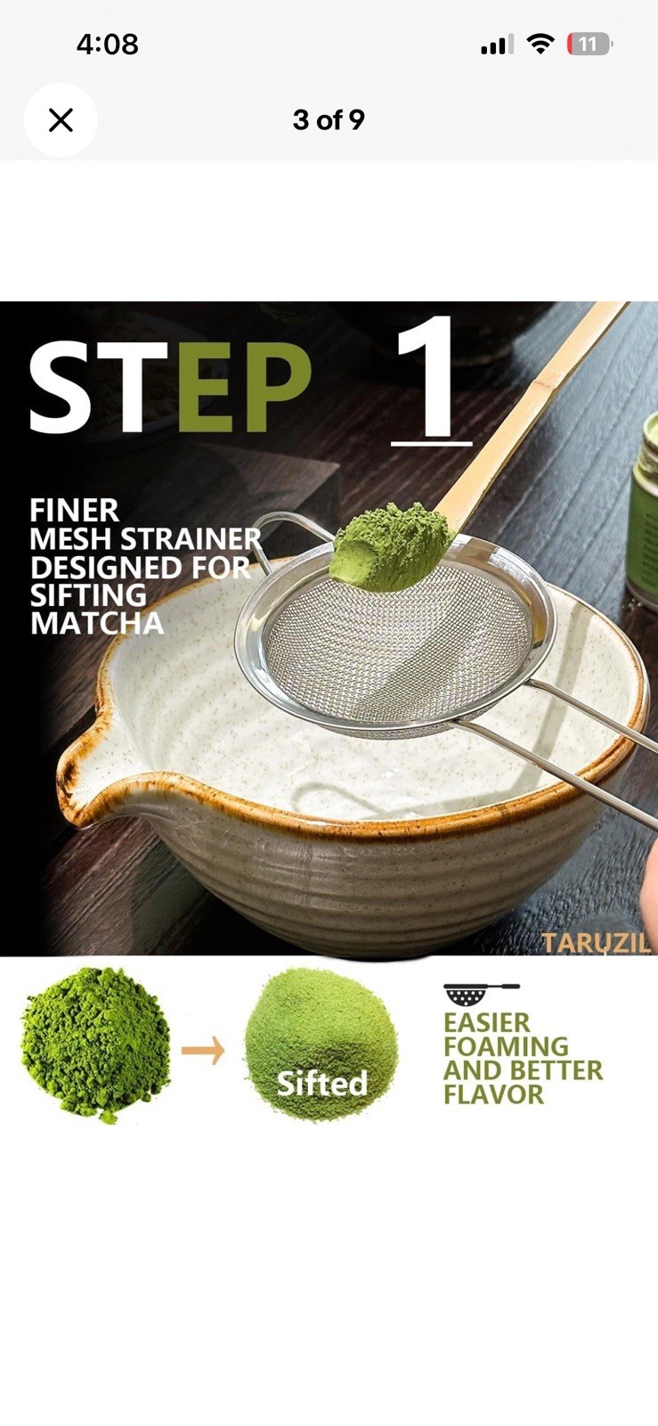 Matcha Whisk Set with Bowl, Bamboo Whisk, Scoop, Sifter, Matcha Whisk Holder
