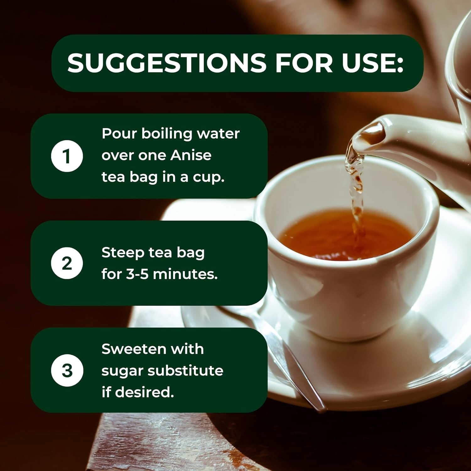 Anise Tea Te de Anis 50 Tea Bags All Natural Anise Herb in Filtered Teabag Peru