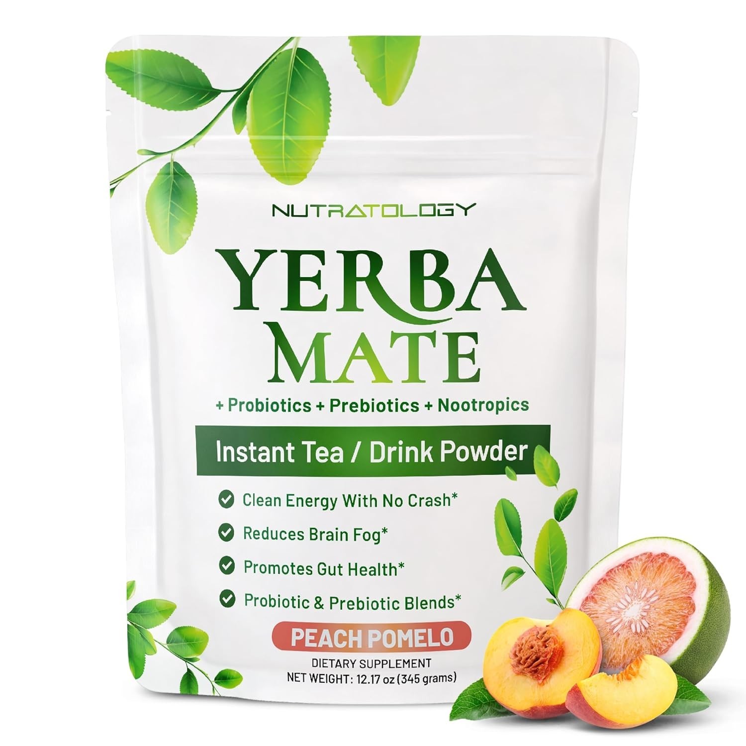 Yerba Mate Instant Tea Powder – 3-In-1 Super Drink – Clean Energy. Exp-05/2027