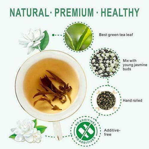 Organic Jasmine Green Tea Dragon Ball Tea Chinese Loose Leaf 100g/3.5oz