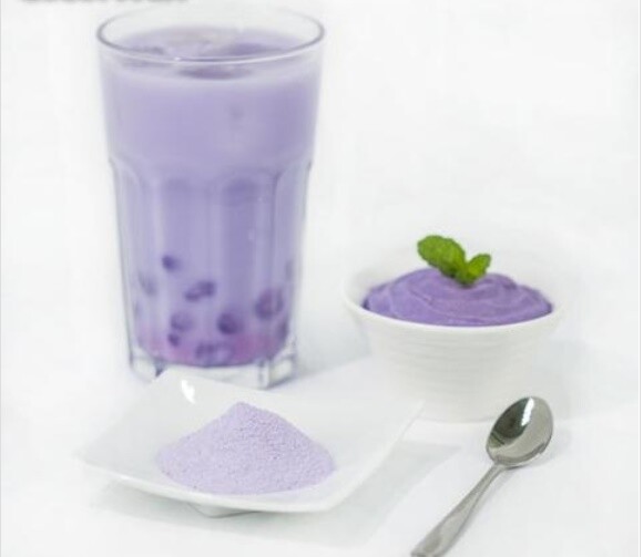 Thai Taro Tea Powder Instant Mix for Drink Iced Hot Beverage Red Leaf Brand 300g