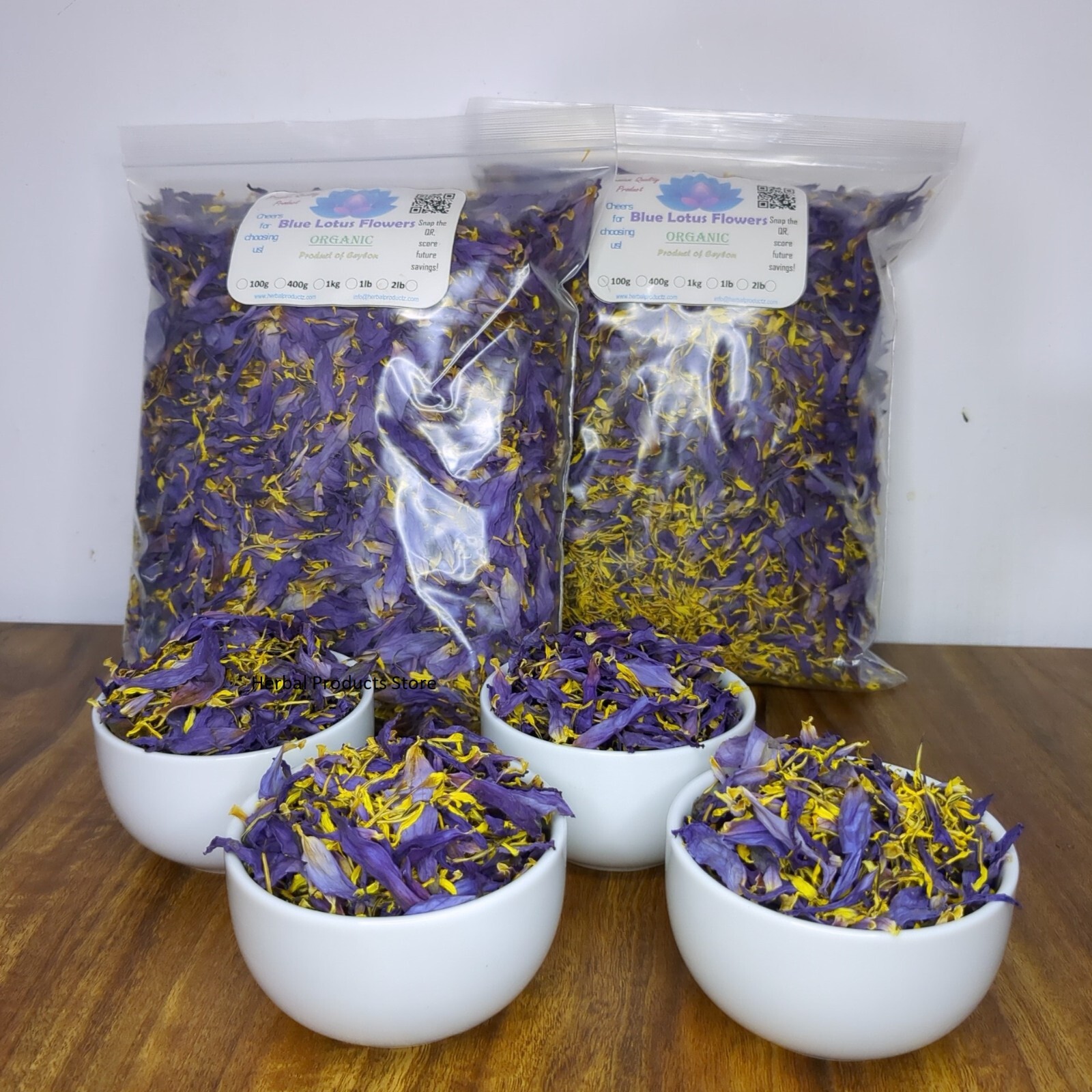 Organic Natural BLUE LOTUS, Nymphaea Caerulea Dried Flower 100% Harbal Tea/Smoke