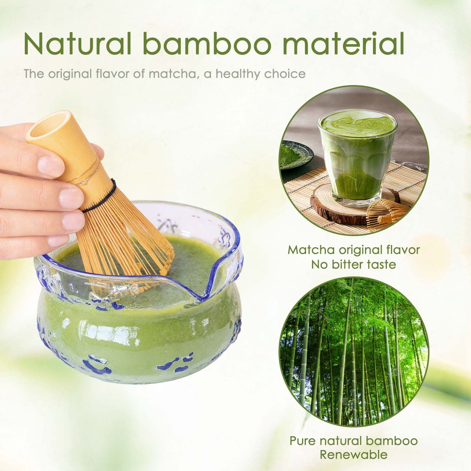 7Pcs Japanese Matcha Set Matcha Bowl with Pouring Spout Matcha Whisk Tea Scoop
