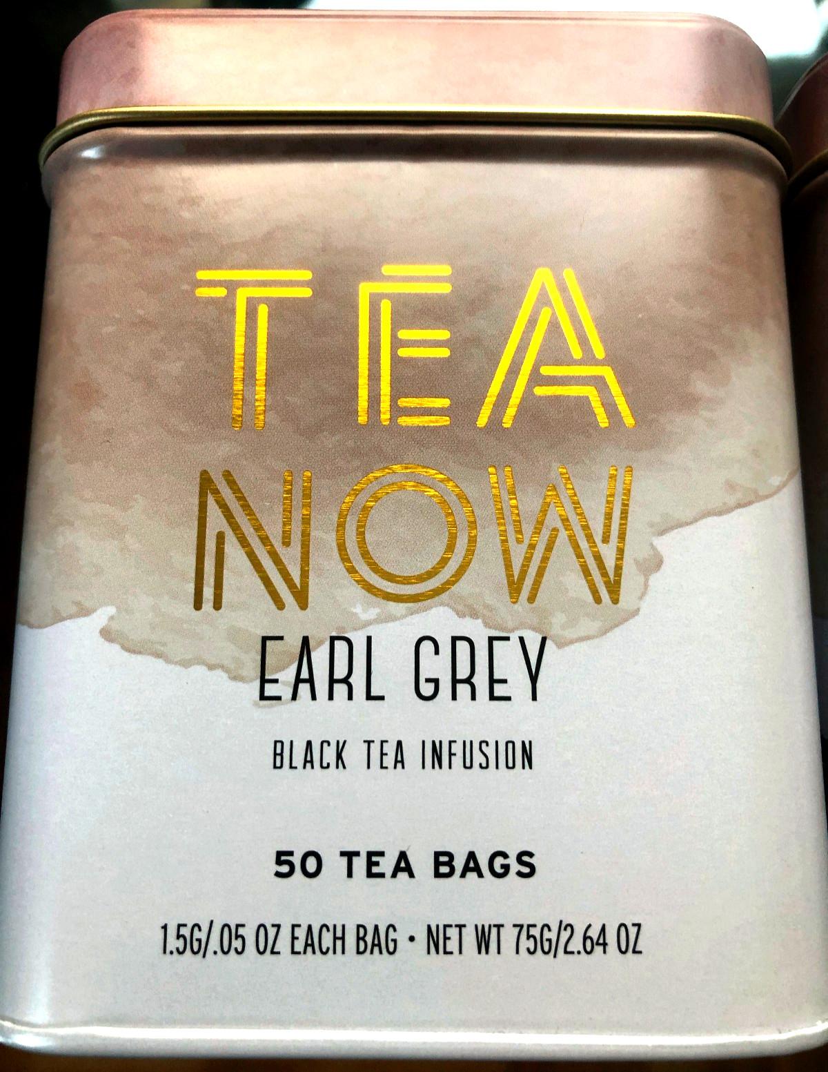2 x Tea Now Zero Carbon Earl Grey Black Tea, 50 tea bags in ea Tin Box 11/2027