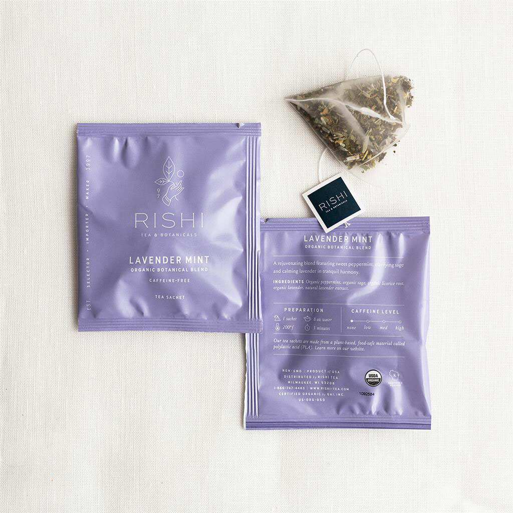 Rishi Tea Lavender Mint Tea – 15 sachets (Pack of 2)