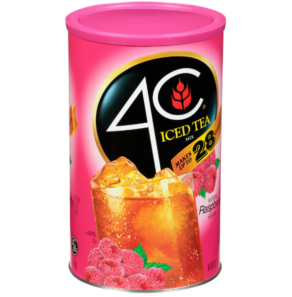 4C Raspberry Iced Tea Mix, 66.1 oz, 1 Ct