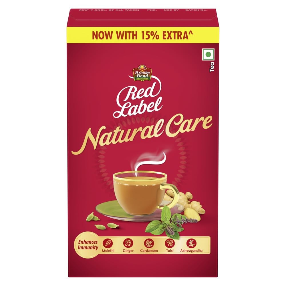 Brooke Bond Red Label Natural Care Tea 500g | Ayurvedic Black Tea, Loose