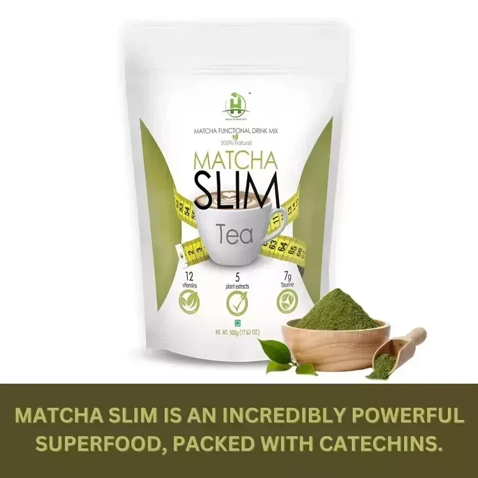 Matcha Slim Green Tea (500gm) Weight Management High In Antioxidants Detoxifying