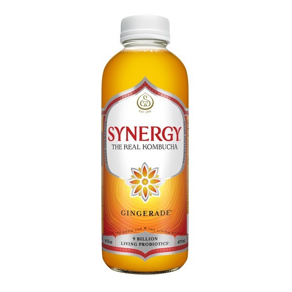 Synergy Kombucha Gingerberry & Gingerade 16oz 6 Pack Variety Drink