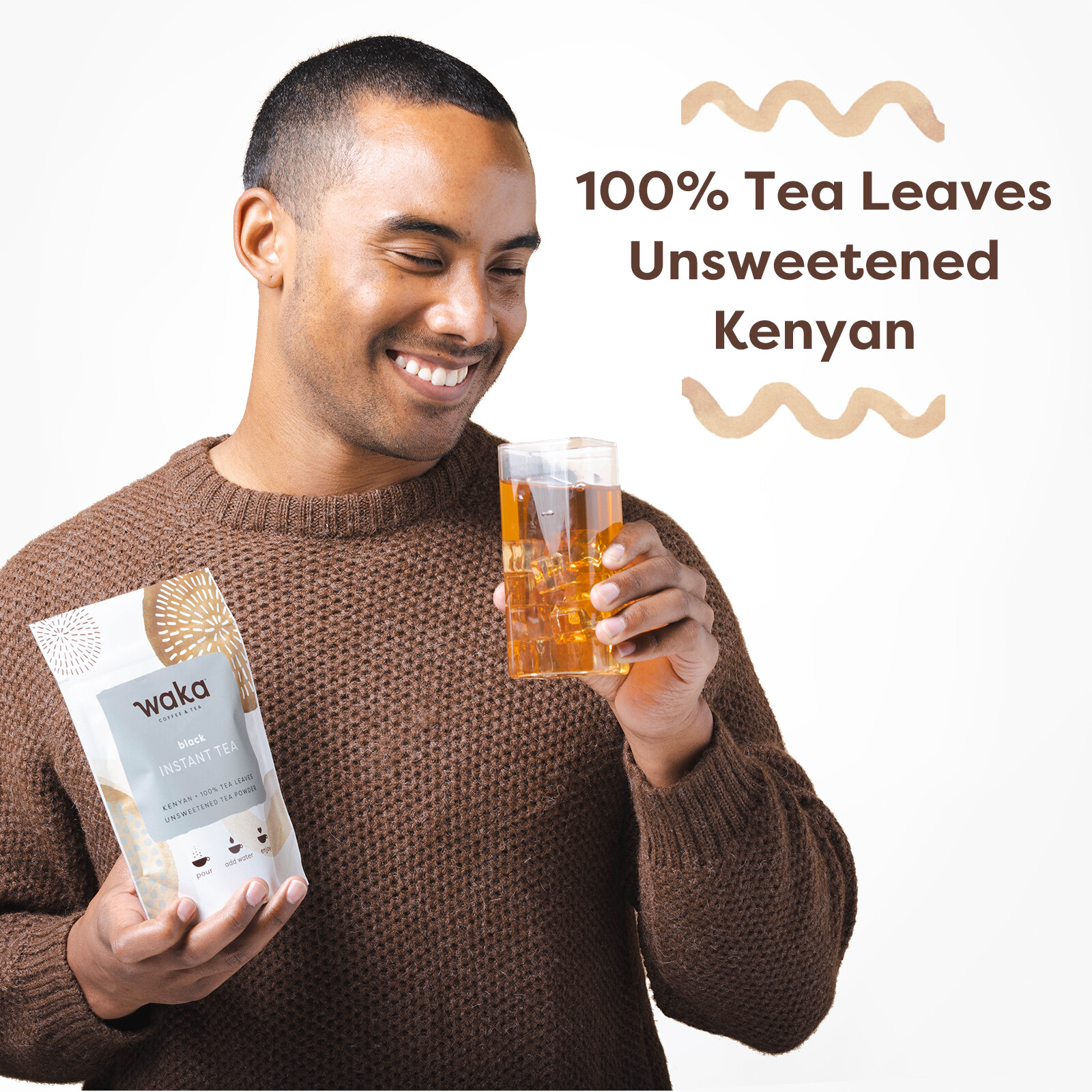 Waka Coffee Quality Instant Tea, Kenyan, Black Tea Powder