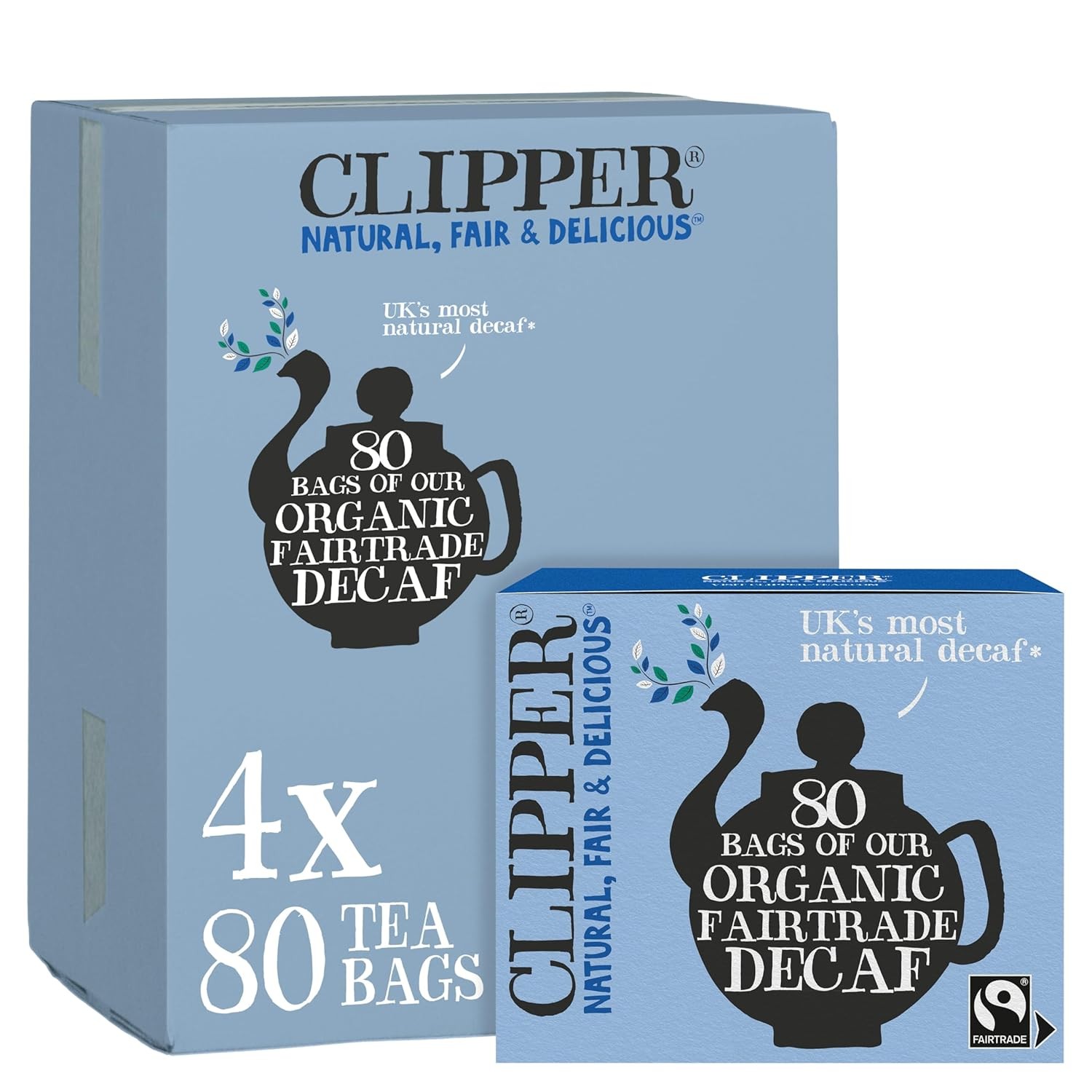 Organic Decaf Plant-Based Decaffeinated Black Tea Great Over Ice 1 Pack 80