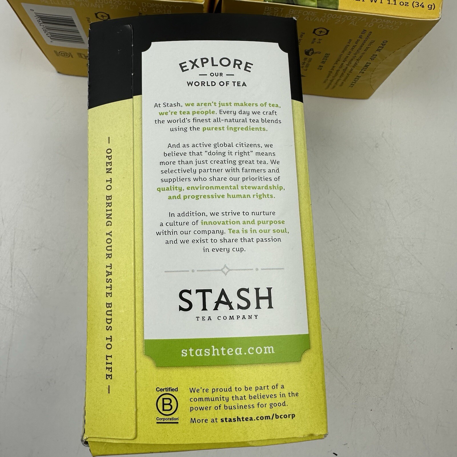 (3) Stash Lemon Ginger Vitality + Meyer Lemon Herbal Tea Bags- 20 Count 10/27