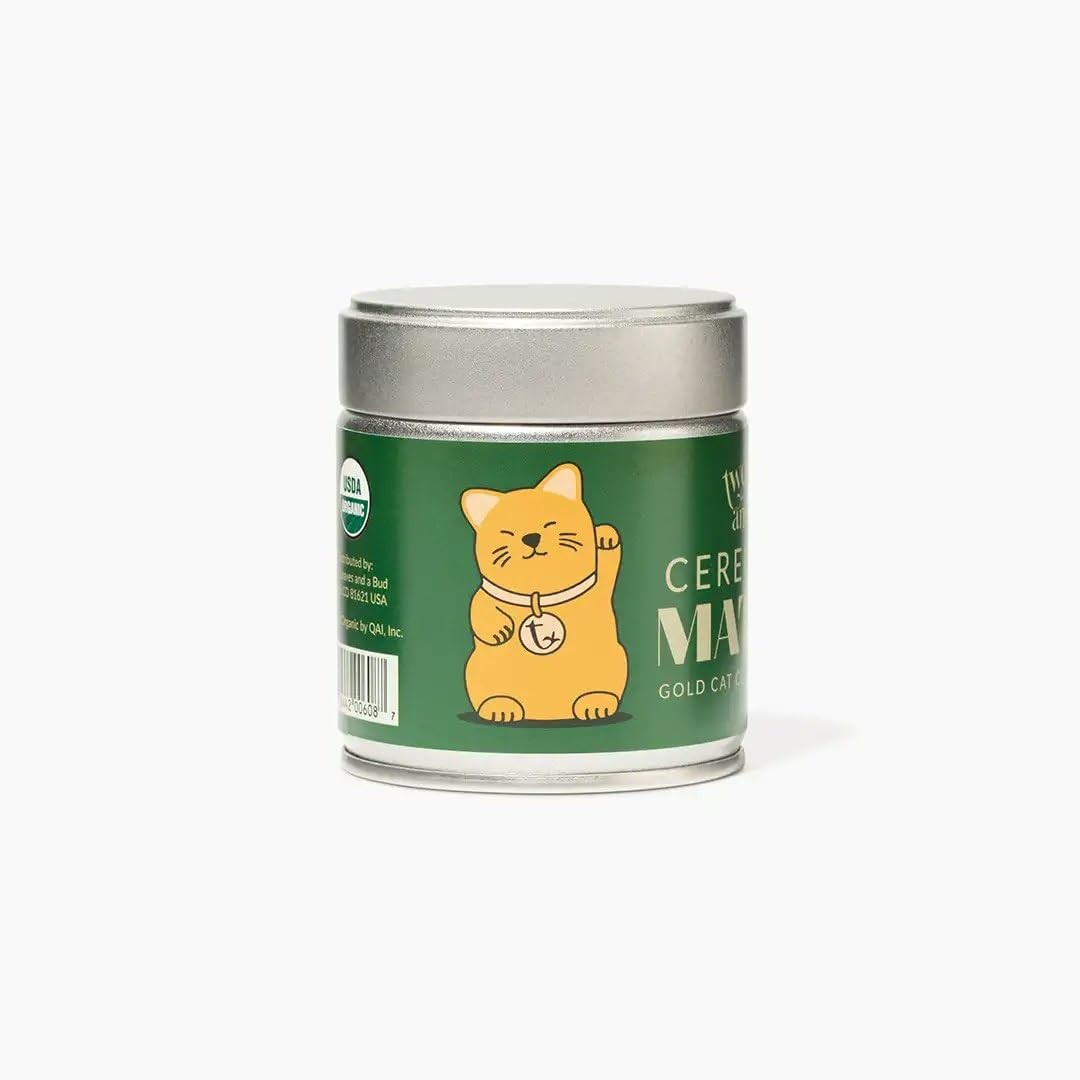 Two Leaves and a Bud Organic Ceremonial Matcha Green Tea 18 Servings, 100 Jap…