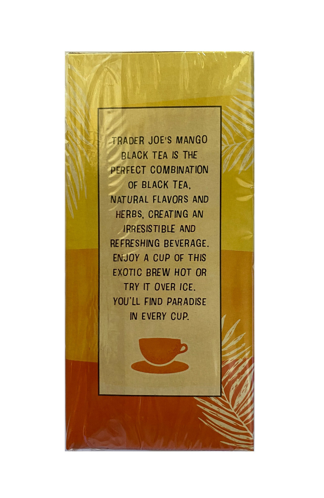 Trader Joe’s Mango Flavored Black Tea 20 Tea Bags 2 PACK