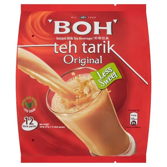 BOH 3in1 Tea TEH TARIK Kurang Manis Less Sweet 12’s (27g each) X 2 PACK