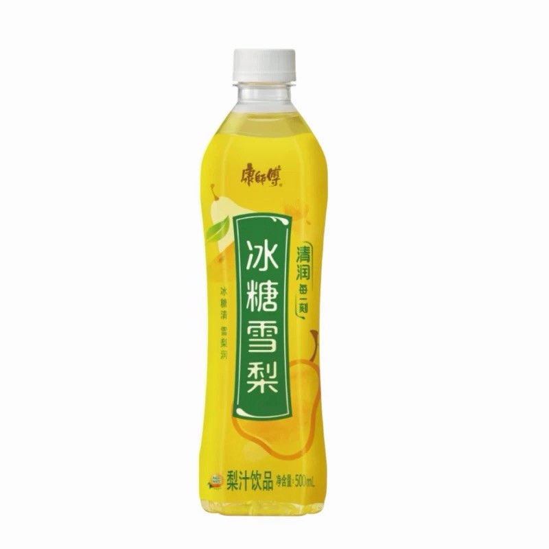 Kang Shifu Sugar Pear Drink 500ml x15 Bottles Whole Box Chinese Beverage 康师傅冰糖雪梨