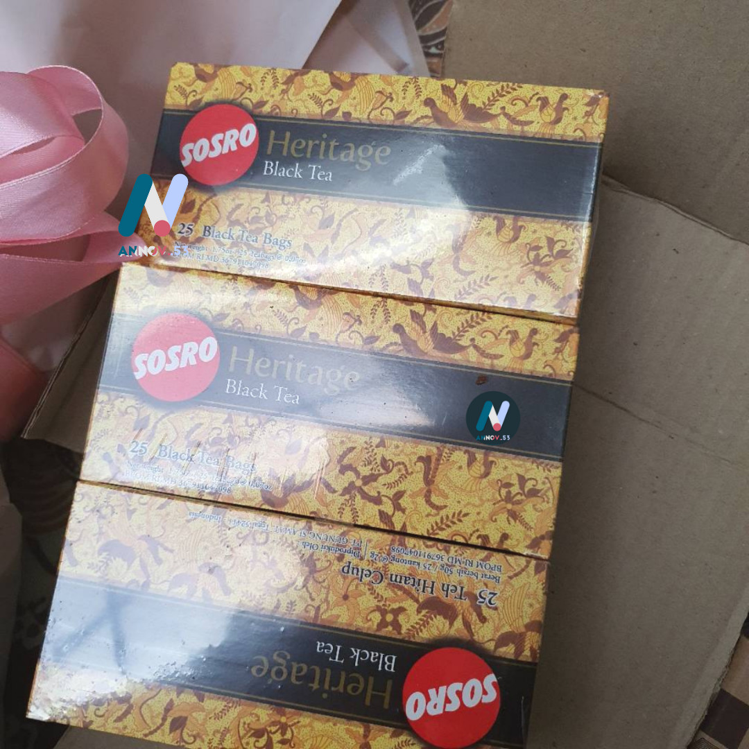SOSRO HERITAGE Black Tea Dip Tea Stronger Fresh Fragrance Premium Indonesia 2PAX