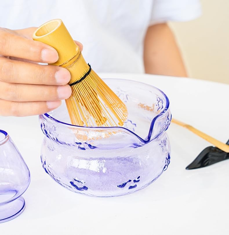 7 Pcs Glass Matcha Whisk Set Matcha Tea Kit for Matcha Lovers Matcha Tea Set US