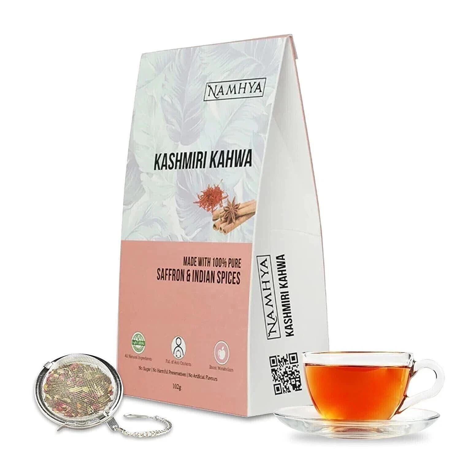 NAMHYA Kashmiri Kahwa Tea 100G Free Shipping World Wide