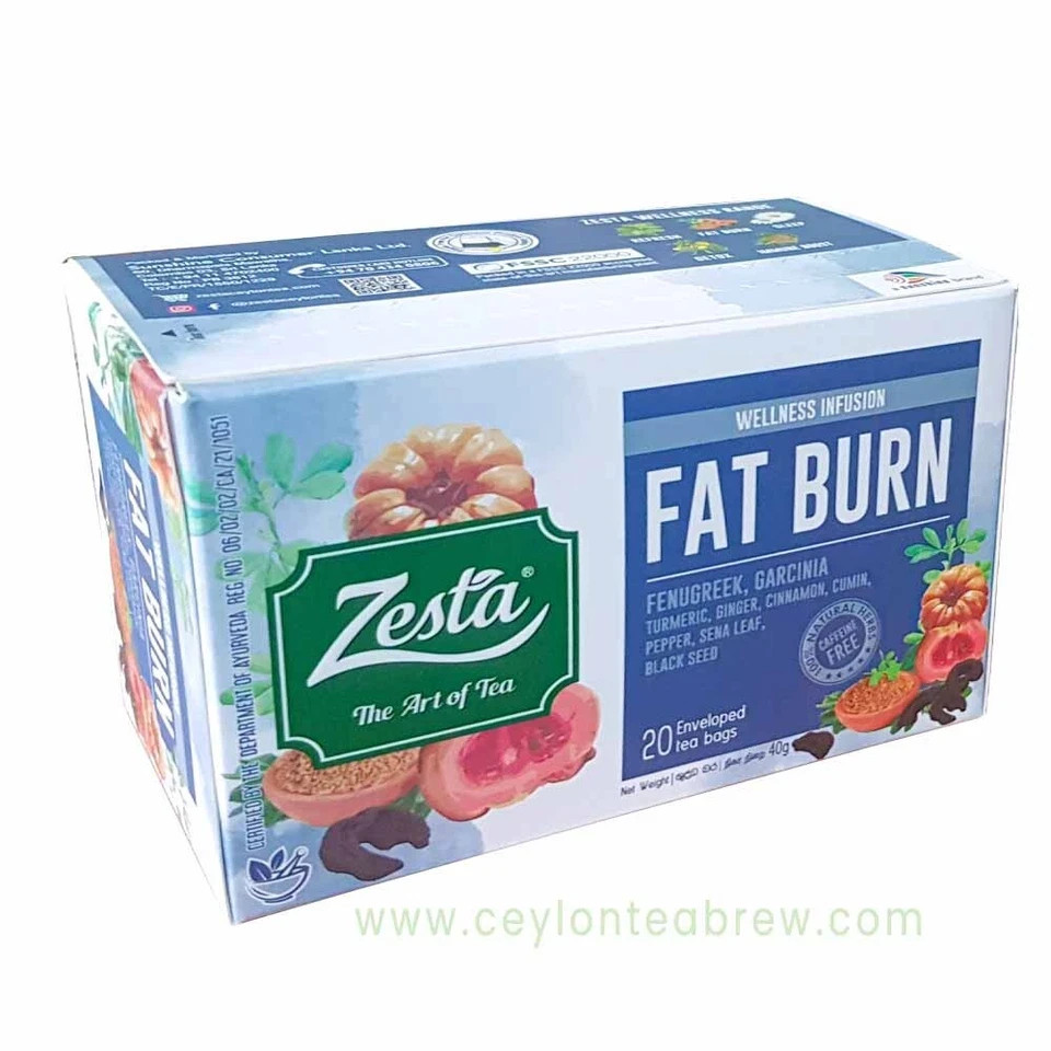 Zesta Ceylon Black tea with Fat Burn Antioxidant Cinnamon Pepper Garcinia Cumin