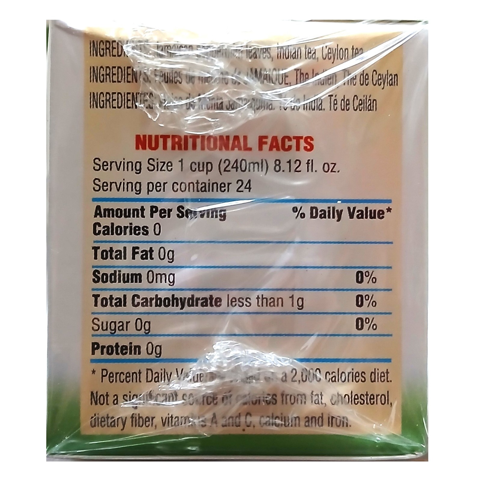 Tops Jamaican Pep-Mint Herbal Tea – 24 Tea Bags (Pack of 2)