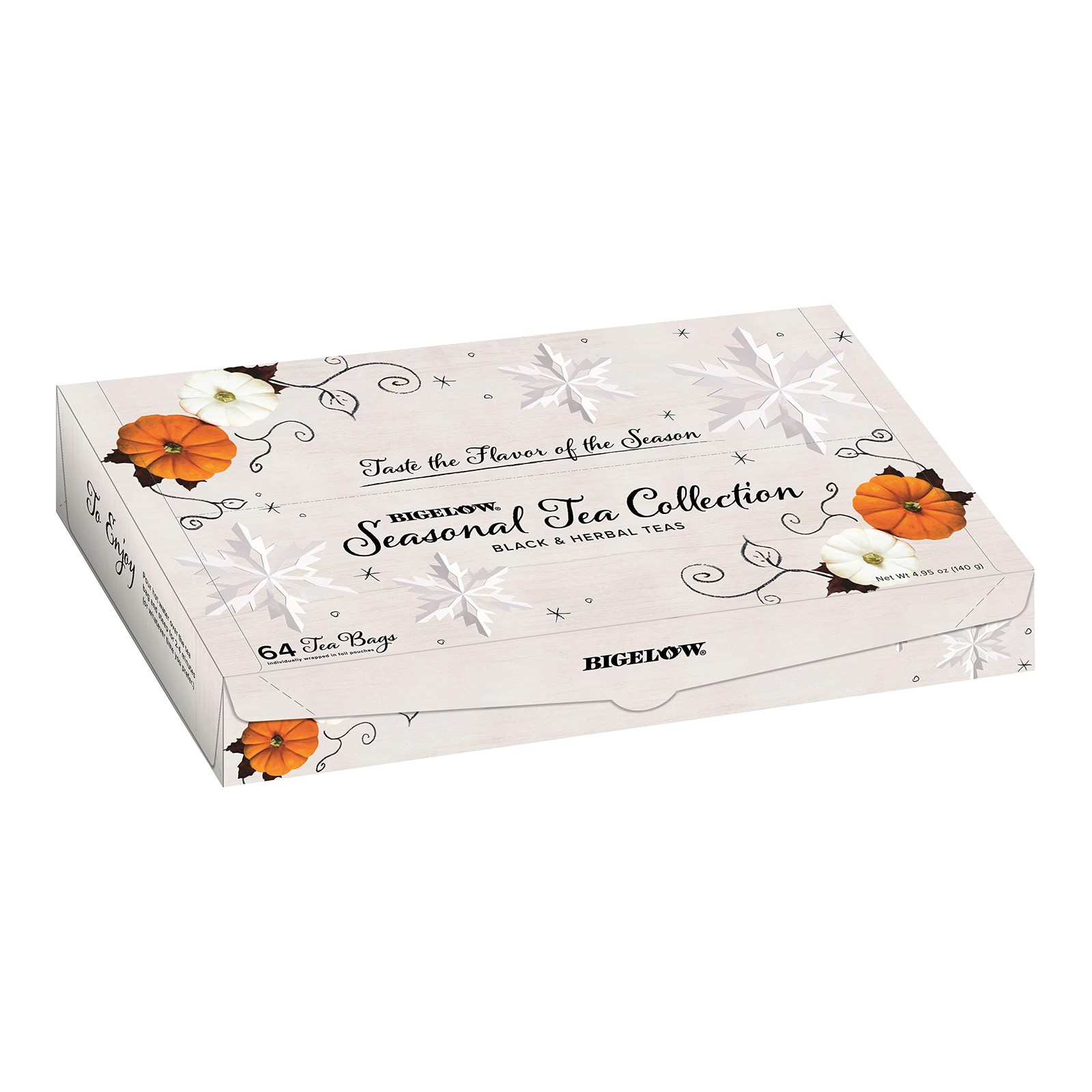 Bigelow Tea Seasonal Collection Variety Gift Box Sampler 64 Tea Bags (Pack of 2)