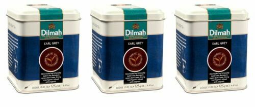 Dilmah Tea, Earl Grey Tea, Loose Leaf, 4.4-Ounce Tins (Pack of 3) (Pkg vary)