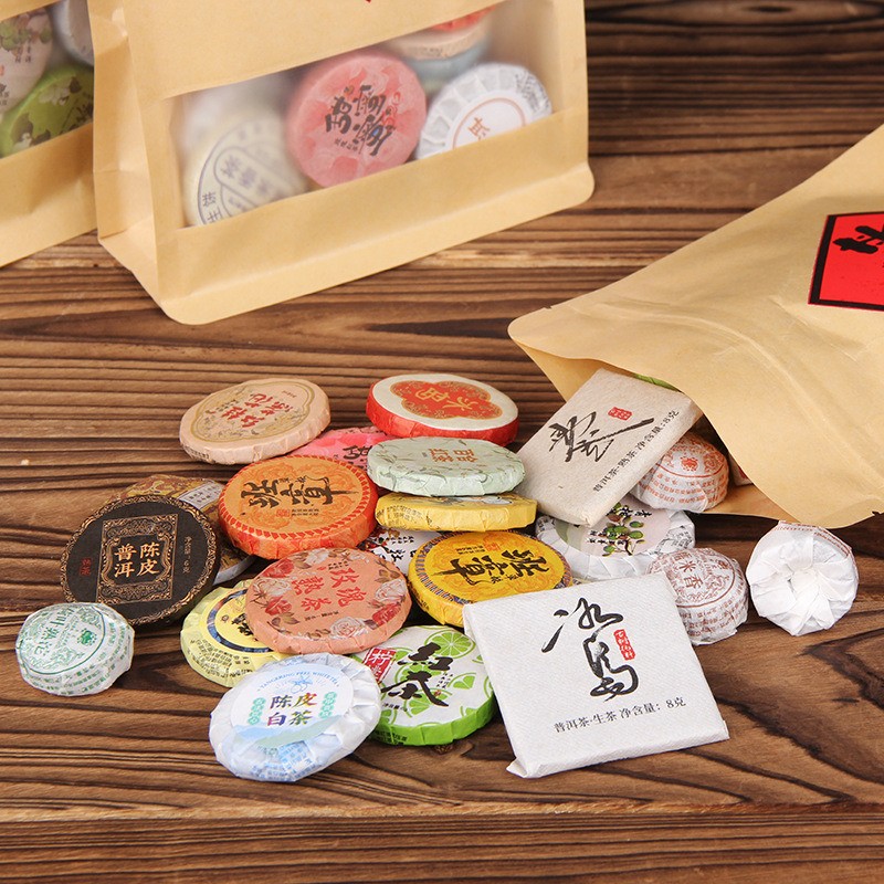 200g 30 Types of Tea Combination Pu’er Tea Black Tea White Tea Iceland Ban Zhang