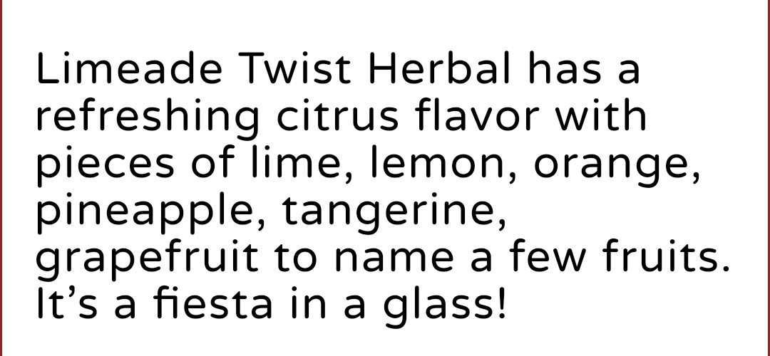 TEAVANA LIMEAID TWIST Loose Leaf Herbal Tea Fresh Pack Refreshment Cocktail