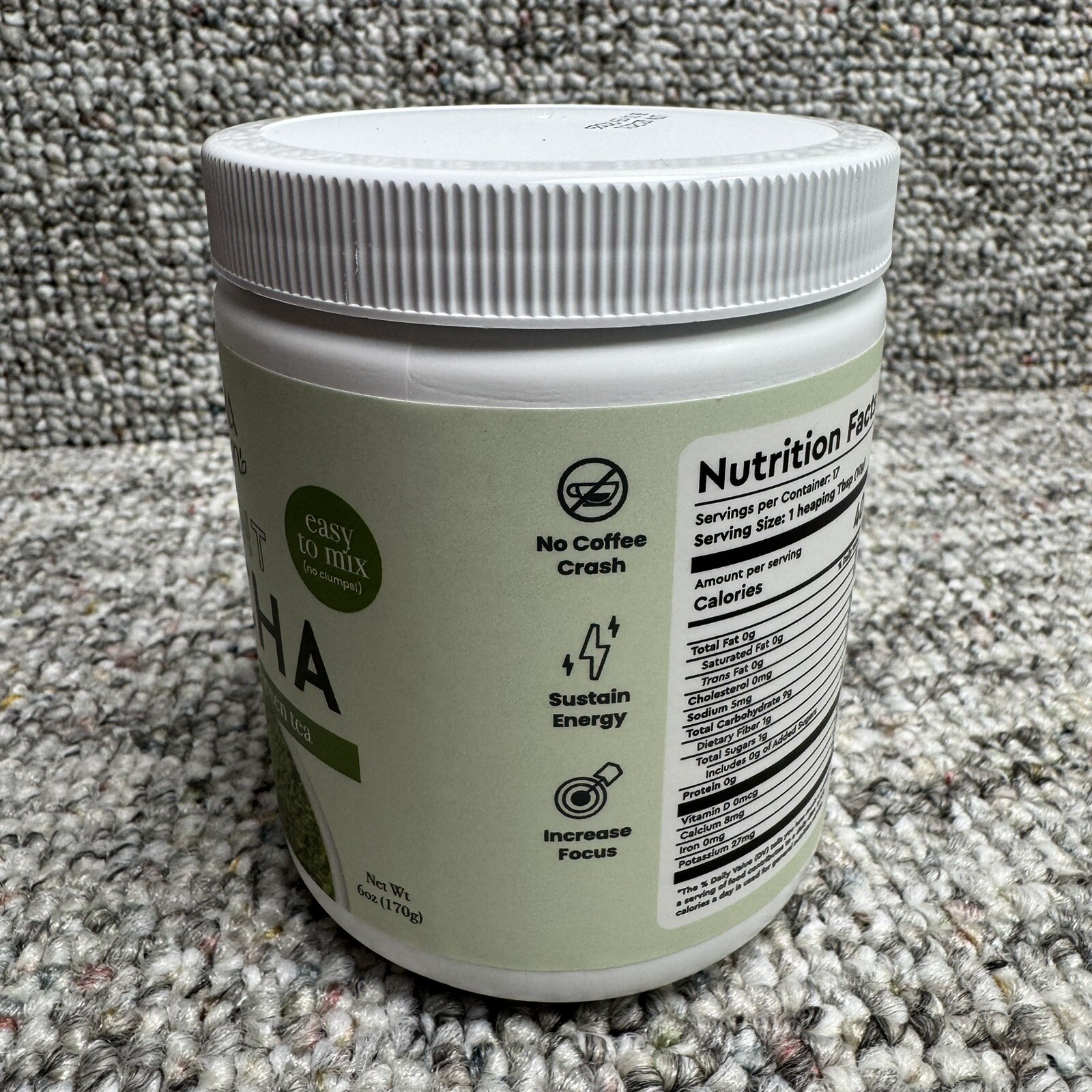 Karma Kitchen Instant Matcha 6 Oz Premium Japanese Green Tea