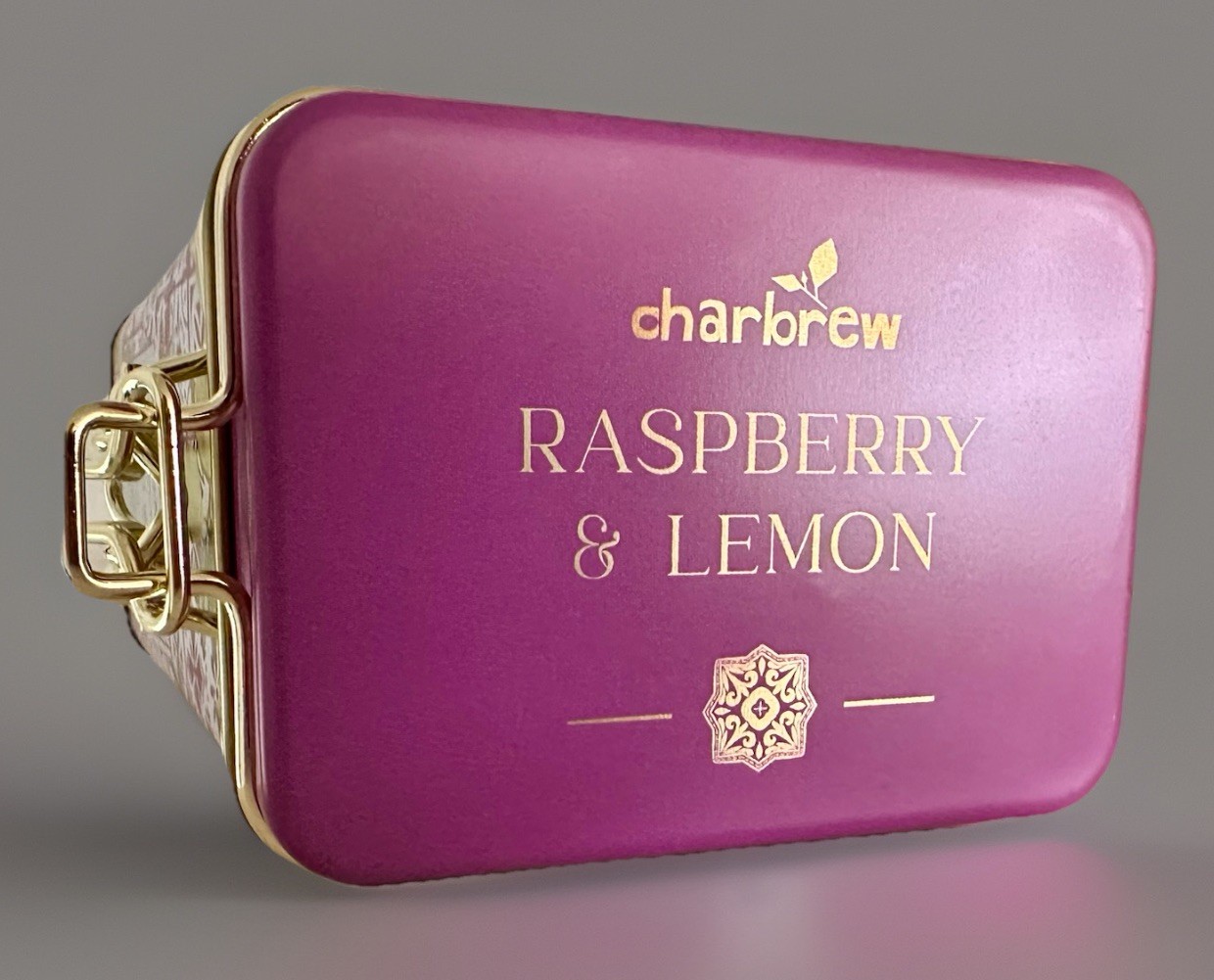 Charbrew English Tea Raspberry & Lemon Tea 60 Bags Swing Top Lid Afternoon Cuppa