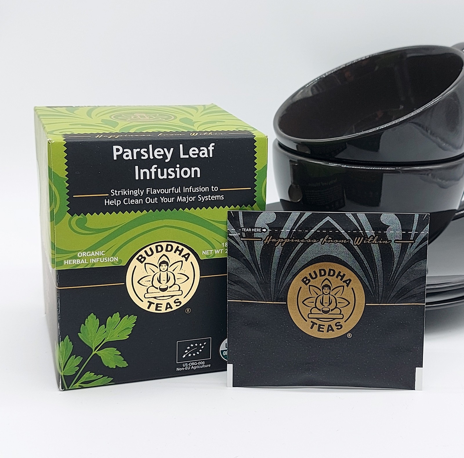 Buddha Tea Organic Parsley Leaf Tea Bag Infusion 18 Tea Bags Case Of 6