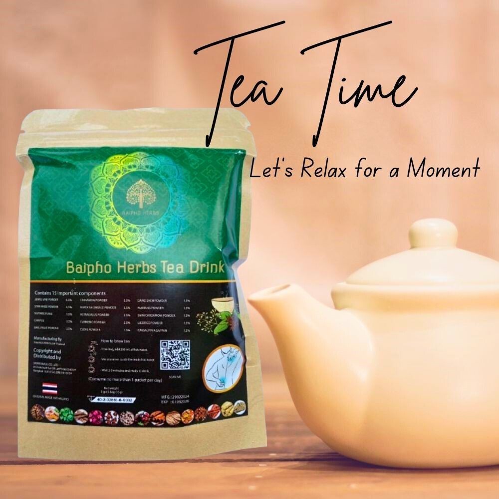 Thai Wellness Instant Herbal Tea Natural Blend Caffeine Free Gift Set 25 sachets