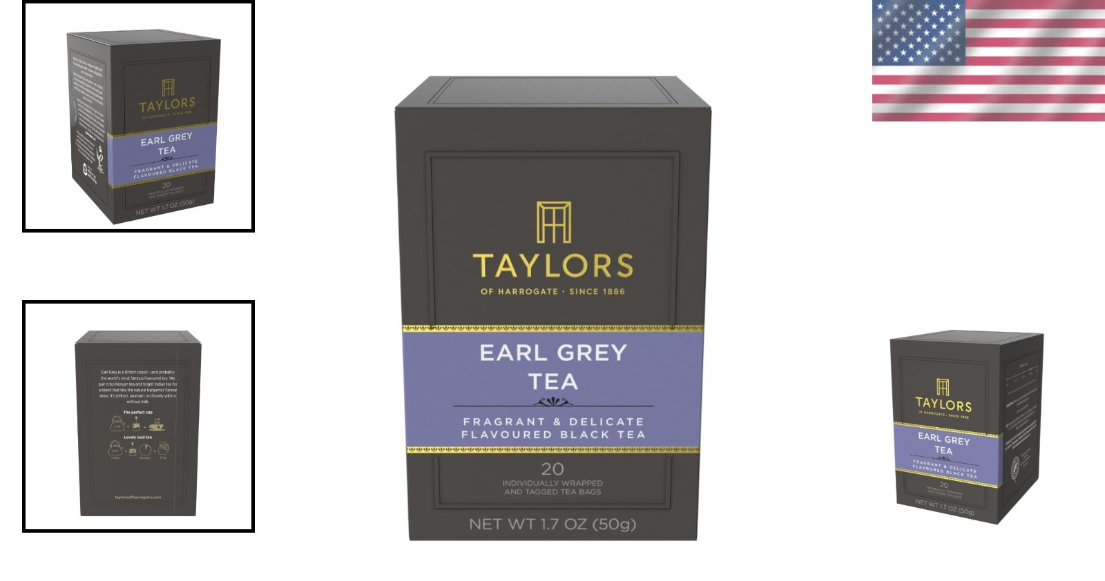 Earl Grey Black Tea – 120 Bags, Caffeinated