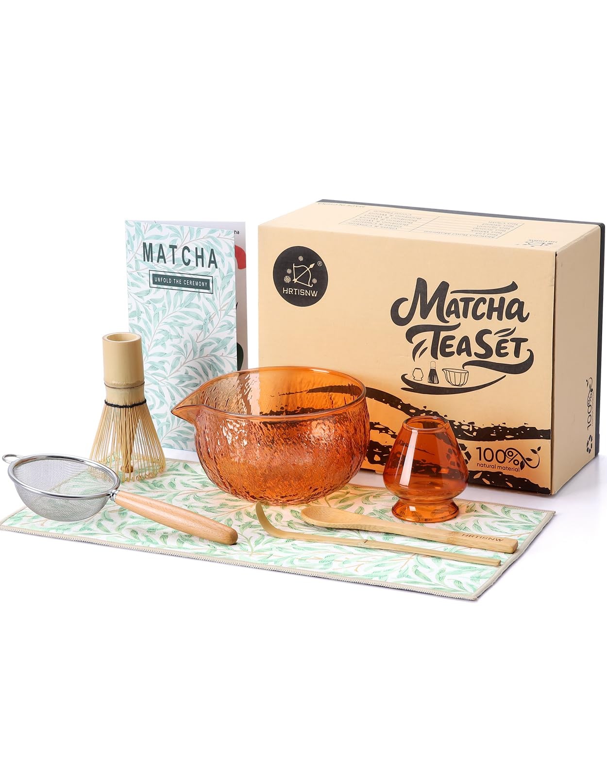 Matcha Whisk Set, 7 Pcs, Matcha Kit Includes Matcha Bowl, Matcha Whisk and Ho…