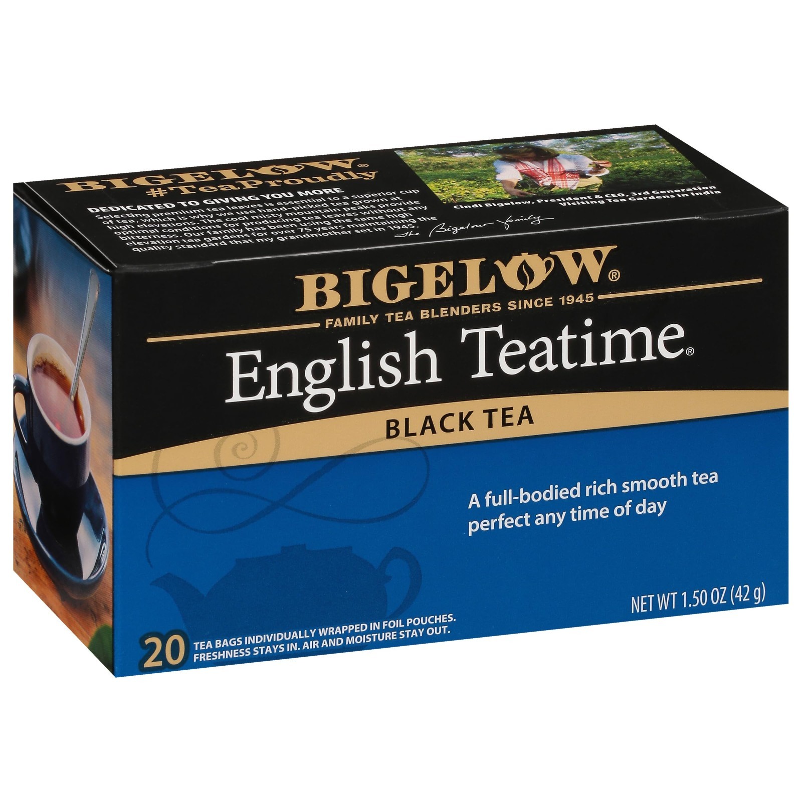 Bigelow English Teatime Black Tea – 20 Per Box – (1) Box Total