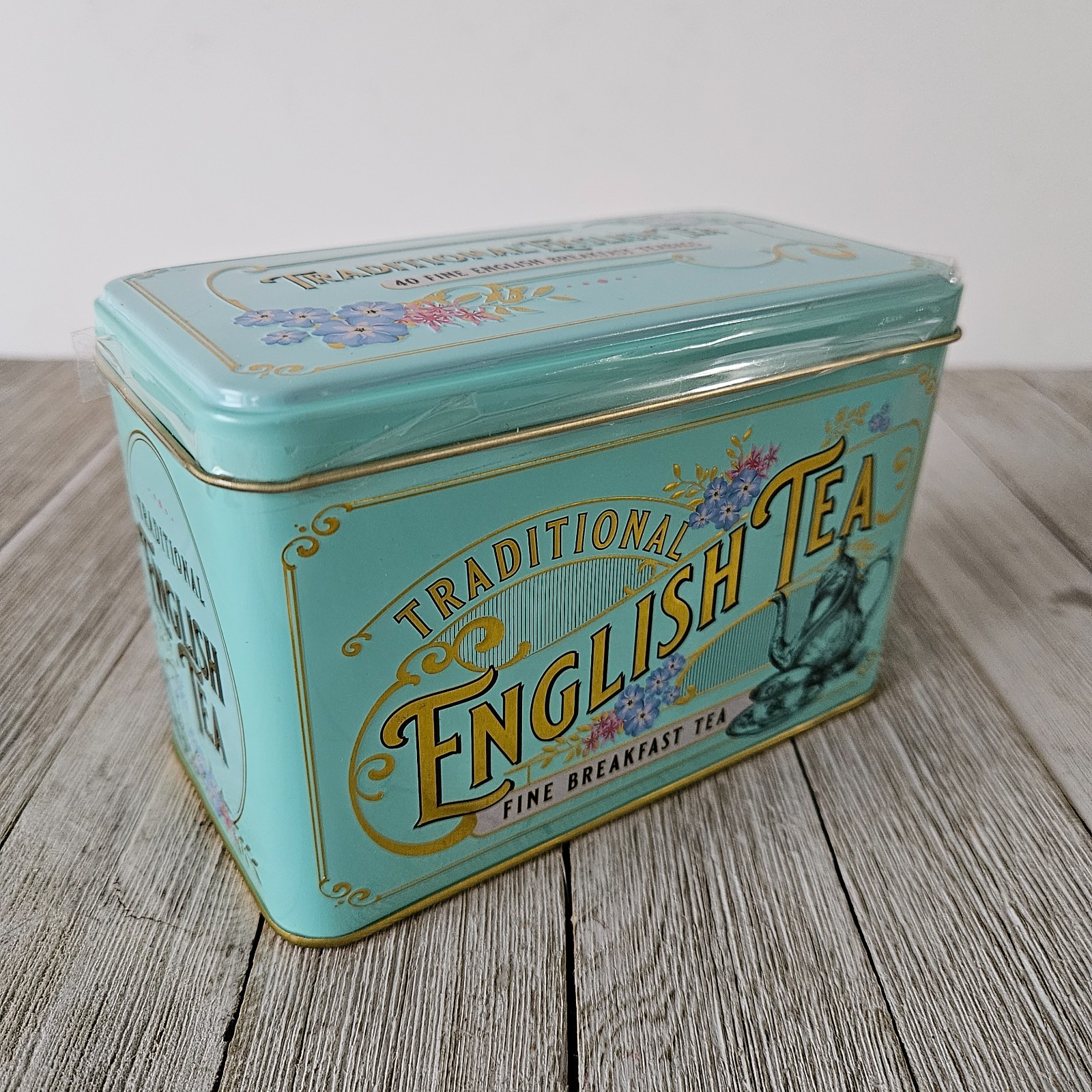 Traditional English Tea Fine Breakfast Tea Vintage Victorian 40 Teabags 2.8 Ounc