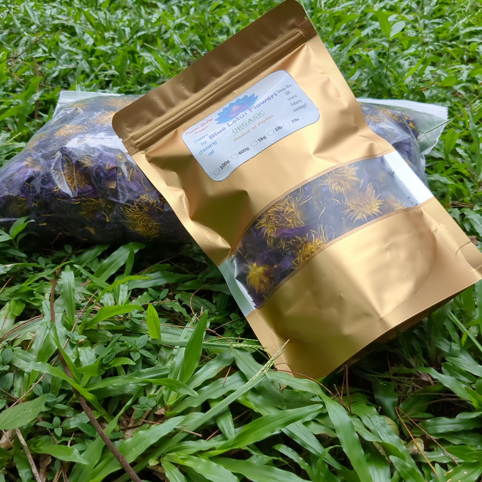 Blue lotus Flower| Dried Nymphaea caerulea Organic Natural Ceylon Herbal Tea 1oz
