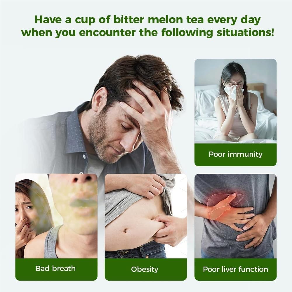 Natural Bitter Melon tea bags 120g. 60 Tea Bags,Natural Healthy Herbal Tea.No…