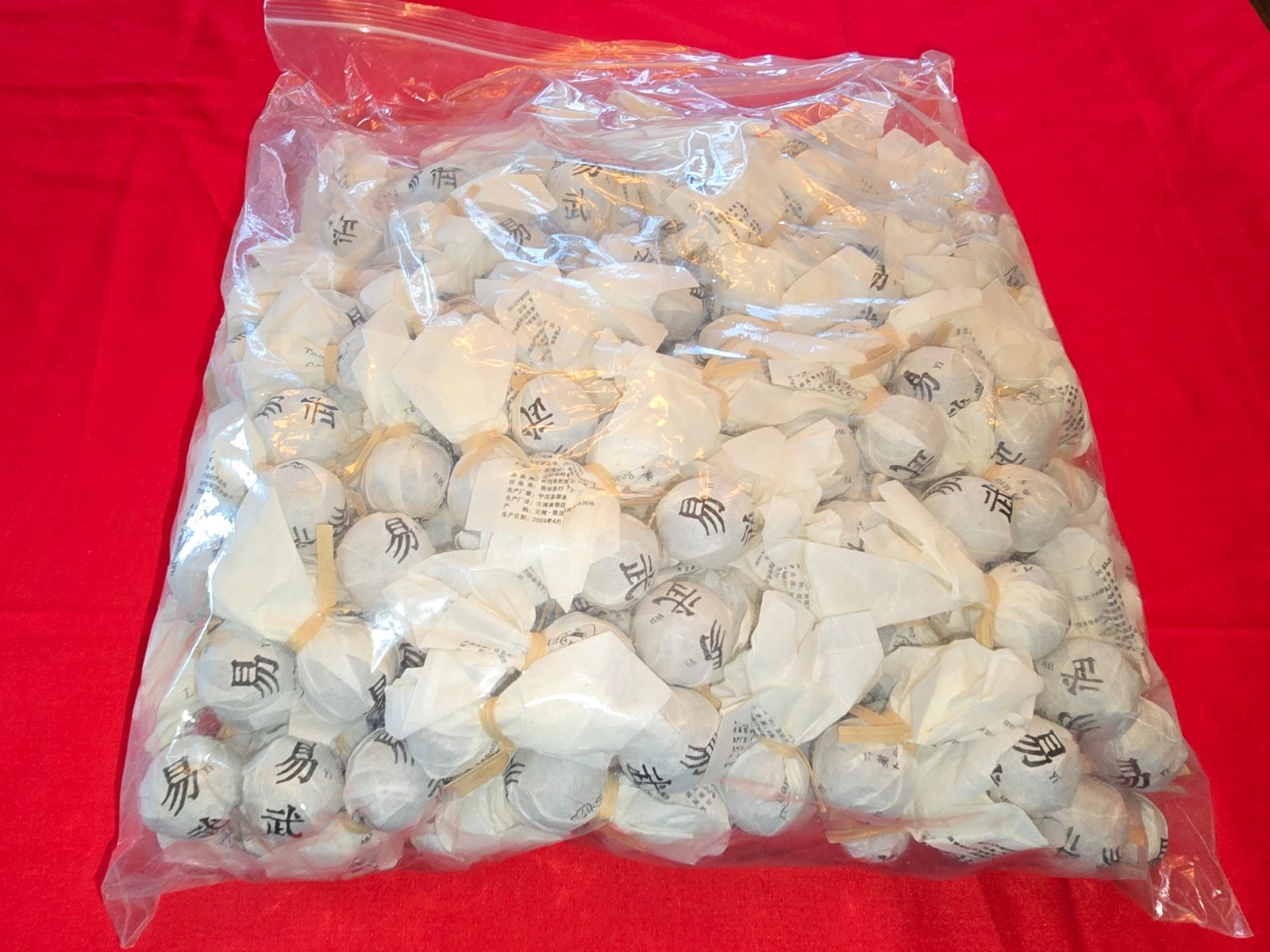 YUNNAN PU’ER DRAGON BALL TEAS HANDROLLED 5 FLAVORS PACK of 10 .3oz $5 FREE SHIP