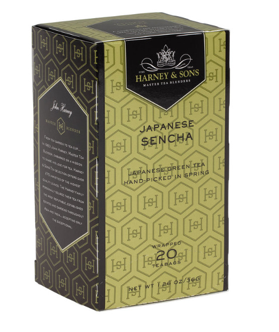 HARNEY JAPANESE SENCHA Tea 20 ct tea bags boxed