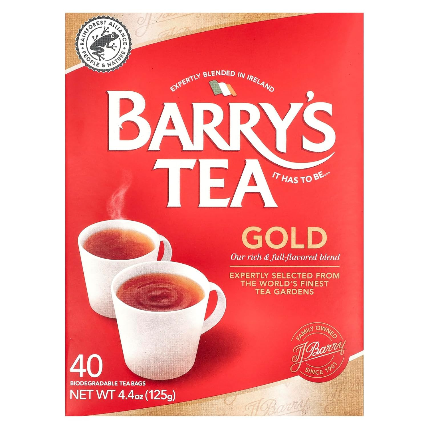 Tea Gold 40 Bags 125G (4.4Oz)