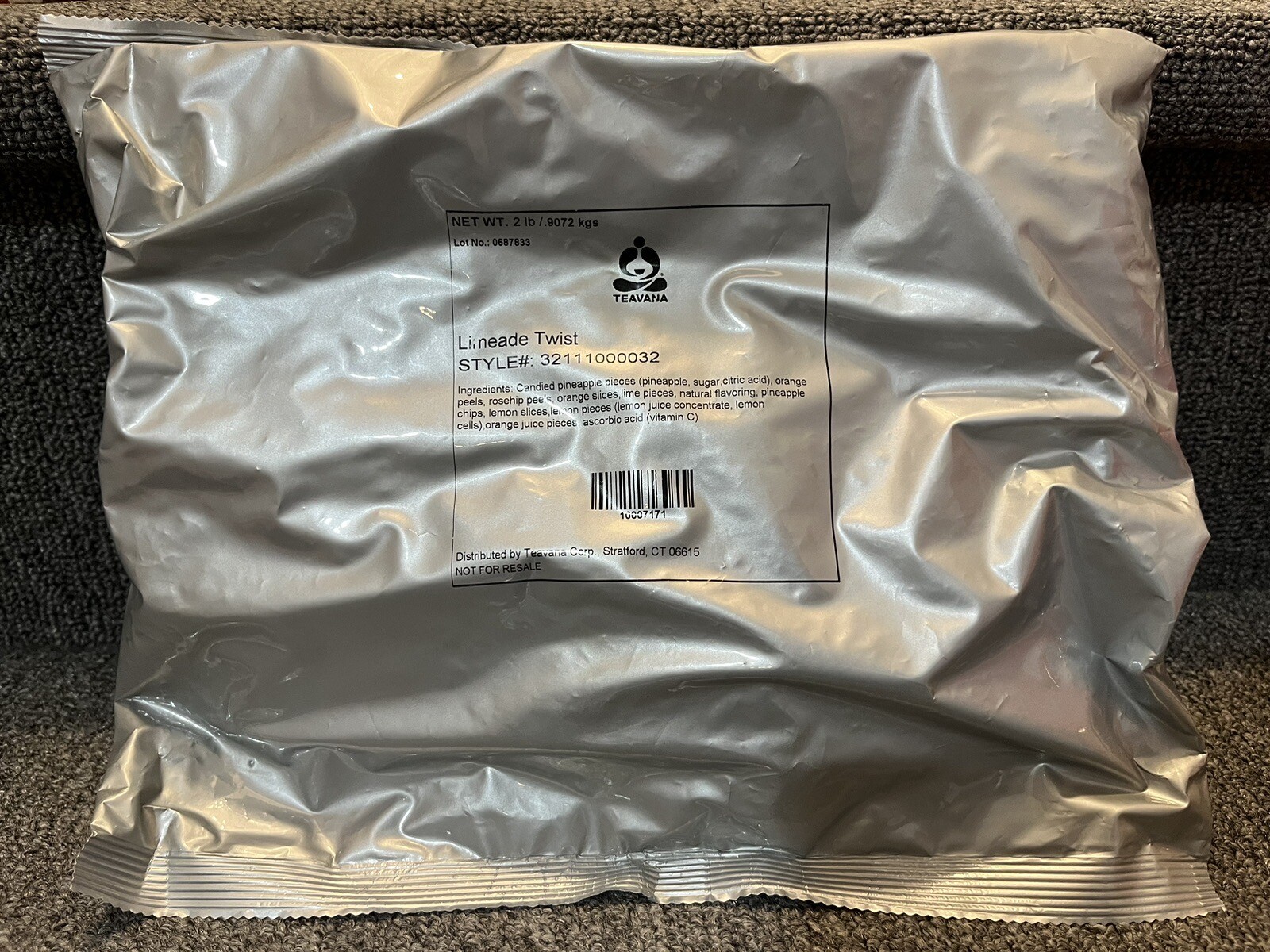 TEAVANA LIMEADE TWIST herbal tea blend 2lbs 2 pounds large retail bag bulk
