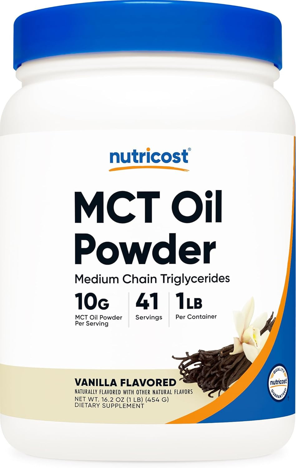 Nutricost Premium MCT Oil Powder (1 LB, Vanilla) – Best 1 Pound (Pack of 1)