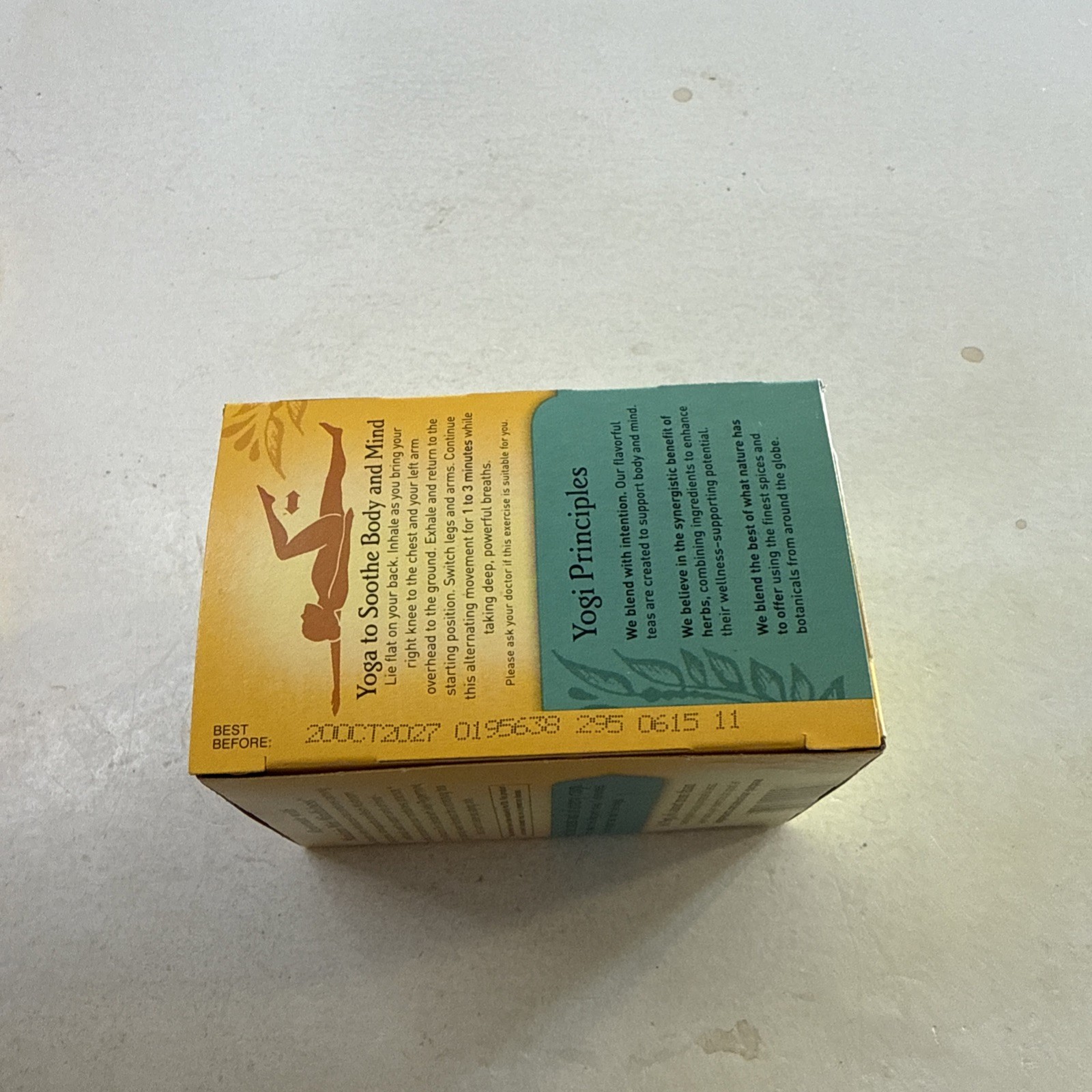 Yogi Tea Mandarin Mint Mindfulness Herbal Supplement Calm Clarity Organic Orange