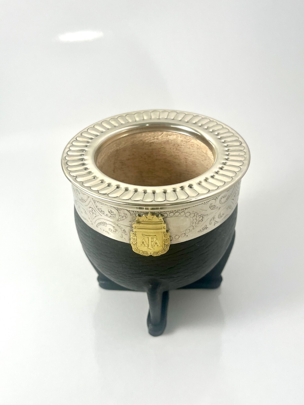 Yerba Mate Gourd Imperial – Argentina logo and stainless steel straw