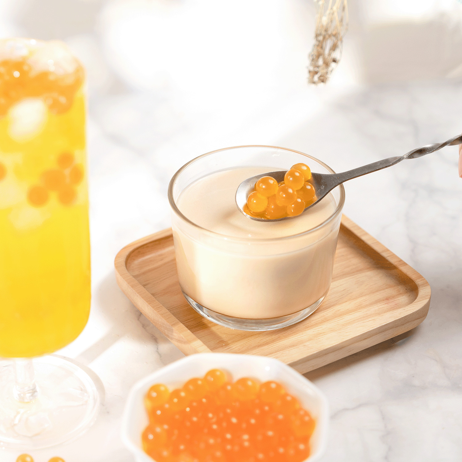 [12 Jars] Tea Zone Passion Fruit POPPING PEARLS™ (B2055, 2lbs)